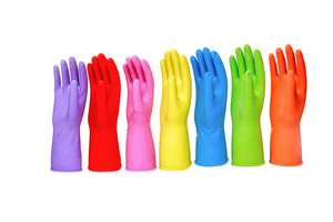 2023 China, venta al por mayor, precio competitivo, limpieza de cocina para el hogar, protectores para lavar platos, guantes largos de látex de goma amarillos - Product Image 6