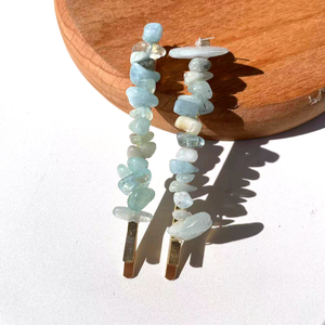 Prix de gros 7cm améthyste quartz fumé pince à cheveux en cristal pour bijoux - Product Image 5