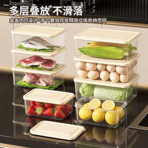 Food Storage <b>Container</b> Rectangle Clip On <b>Lid</b> Sealed Freshness Food Refrigerator Organization - Product Image 3