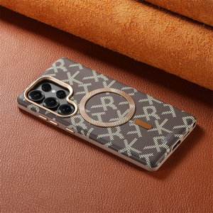 Étui <span class=keywords><strong>de</strong></span> téléphone magnétique <span class=keywords><strong>de</strong></span> luxe série RTK avec monogramme alphabétique en PC électroplaqué et protection à 360° pour S26 S25 S24 Ultra - Product Image 5
