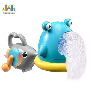Konig儿童朱古特鲨鱼和大象泡泡鼓风机浴缸玩具泡泡器