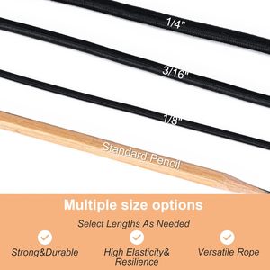 Cordon élastique rose de 1/8 pouce pour macramé, robuste et extensible, pour kayak, bracelet, auvent, tente de camping, sacs, chaussures, bricolage - Product Image 4