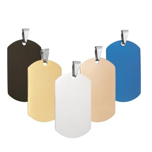 <span class=keywords><strong>Collier</strong></span> <span class=keywords><strong>pour</strong></span> chien en acier inoxydable avec logo imprimable par sublimation - Product Image 1