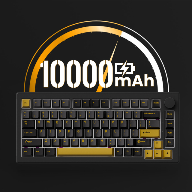 Akko 5075 V3 Mechanical Keyboard 75% Layout 8000mAh Battery Gasket Mount Keyboard with Custom Knob