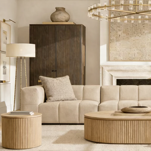 طقم أريكة لغرفة المعيشة المنزلية، أريكة سرير فاخرة لغرفة المعيشة في المنتجعات، أثاث عصري لغرفة المعيشة في الفيلات، أريكة للردهات في الشقق والفنادق - Product Image 2