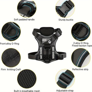Kingtale Großhandel Custom No-Pull Reflective Tactical Hunde geschirr Heavy Duty Tactical Hunde geschirr für große Hunde - Product Image 3