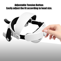 Pour Quest 2 M2 Halo sangle améliore le confort et réduit la sangle de tête accessoire VR avec sangle réglable pour Meta quest 2