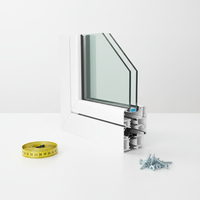 Fenêtre à persiennes horizontales coulissantes en alliage d'aluminium à double vitrage avec moustiquaire en acier inoxydable pour usage hôtelier