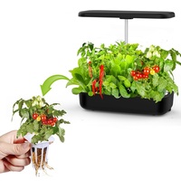Sistema de Jardín Interior Hidropónico, Kit de Cápsulas de Semillas, Maceta de Bambú Biodegradable, Esponjas de Inicio para Plantas, Autorriego, Ecológico