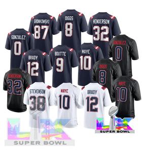2026 Super Finals Champions Cup New England 10 Derek Maye 12 Brady 8 DIGGS 32 Henderson Gestikt American Football Jersey - Product Image 1