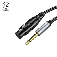 3.5mm prise stéréo PVC veste tresse câble blindé vers XLR mâle à mâle adaptateur pour Microphone haut-parleur ordinateur lecteur DVD