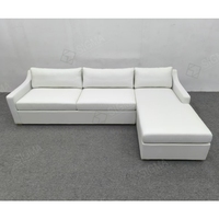Canapé modulaire sectionnel pour l'intérieur Ensemble de meubles de salon en L Ensembles de canapés de luxe en vente chaude