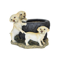 Pot de fleurs de jardin 2024, très vendu, de haute qualité, durable, facile à déplacer et à nettoyer, style animal mignon, en résine de fibre, décoration extérieure