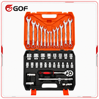 Kit de réparation de clé à main multifonctionnelle en acier au carbone de haute qualité 37 pièces pour étui rigide OEM de réparation de vélo et de voiture à la maison