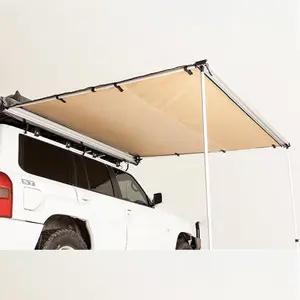 고품질 2.5*3m SUV/4x 4/4wd 맞춤형 개폐식 캠핑 옥상 자동차 지붕 사이드 천막 야외 캠핑 여행