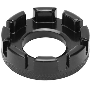 Clé à rayons de vélo 8 voies, clé à rayons de vélo, clé à rayons de roue, outil de réparation de jantes, noir - Product Image 2