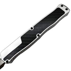 Navaja Plegable Personalizable para <span class=keywords><strong>Pastor</strong></span>, para Campamento, con Mango de Aluminio, Hoja de Fibra de Carbono D2, Estilo de Botón, para Caza, Supervivencia, Bricolaje - Product Image 3