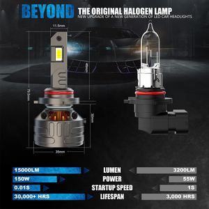 Gran oferta Sunshiny, faros delanteros LED superbrillantes, 15000lm, 150W, luz LED 9005, Bombilla de faro LED 9005 para furgonetas universales para coche - Product Image 3
