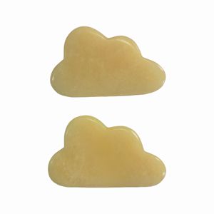 Rose de cristal sculptée à la main en quartz rose, pierre naturelle, motif nuage, motif cristal, pierre précieuse mignonne - Product Image 3