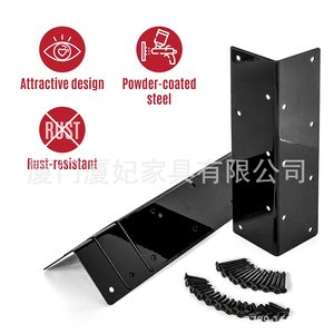 Metal Garden <b>Corner</b> <b>Bracket</b> 8Pc Durable Carbon Steel <b>For</b> Raised Bed Garden Set - Product Image 5