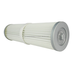 Filtre plissé industriel de filtre de dépoussiérage d'air cylindrique 6 cosses cartouche de bride - Product Image 1