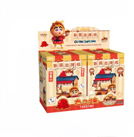 Lot de 18 boîtes en gros – Figurines de la série Anime Lianyu X Crayon Shin-chan : Le chariot de nourriture de Shin-chan – Collection de boîtes mystères pour jouets et cadeaux
