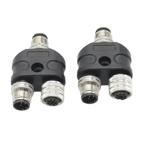 ขั้วต่อ M12 กันน้ำ รหัส B แบบ 5 ขา ตัวแยก Y 1 ตัวผู้ 1 ตัวผู้ และ 1 ตัวเมีย ผู้จัดจำหน่ายขั้วต่ออิเล็กทรอนิกส์ - Product Image 6