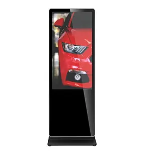 Hosda超薄快速交付高清智能信息亭触摸室内地板支架1080p屏幕数字标牌显示器