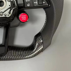 Volant en cuir haute performance style RS avec bouton de démarrage pour <span class=keywords><strong>Audi</strong></span> RS Series A6 <span class=keywords><strong>RS6</strong></span> et modèles <span class=keywords><strong>Q</strong></span> Series - Product Image 6