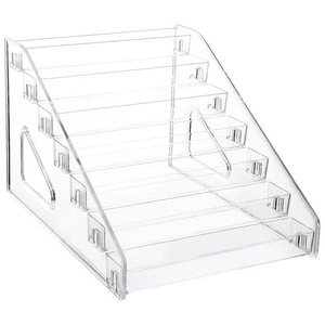 Acrylic Cosmetic <b>Storage</b> Rack Desktop Organizer With <b>Drawers</b> For Makeup Lipstick Nail Polish Eyeshadow Palette 10-20 L Capacity - Product Image 5