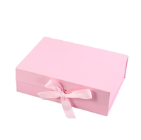 Caja de papel magnética versátil de gama alta, joyería, Cajas de Regalo de papel de laminación mate rígido biodegradable con correas