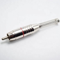 Connecteurs audio/vidéo RCA femelles populaires HY en nickel plaqué argent/or, montage sur panneau, modèle multimédia HY81678, type droit/en angle