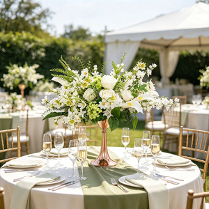 Luxury Bridal Party Floral Centerpieces Decoration <b>Artificial</b> white Silk Rose <b>Flower</b> Ball - Product Image 1