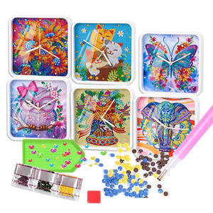 ชุดนาฬิกาผีเสื้อรูปนกทำมือด้วยเม็ดคริสตัลแบบเจาะทรงกลมทรงกลมแบบกำหนดเองได้5D - Product Image 1