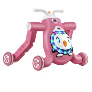 Çin toptan 4 In 1 bebek oyun masası çok fonksiyonlu itme araba yürümeye başlayan aktivite oyuncak müzikal bebek yürüteci tekerlekler ve koltuk ile