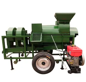 Farm Mais Sojabohnen schälen Dreschmaschine Schälmaschine Diesel Mais Sorghum Husker Dreschmaschine zum Verkauf