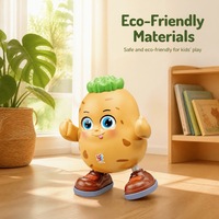 Jouet musical pomme de terre dansante écologique rechargeable USB-C avec lumières LED et batterie 300 mAh – Vente en gros, tendance actuelle