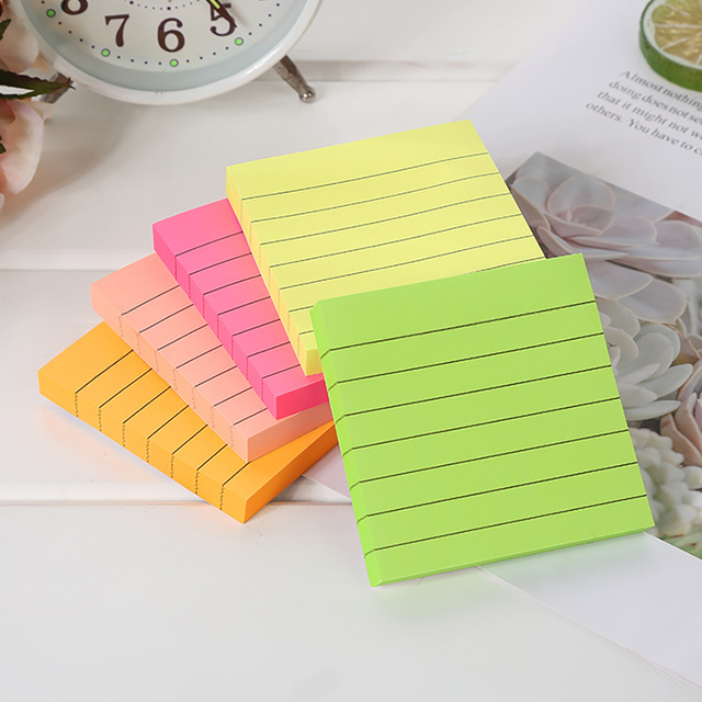 Wholesale High Quality Lined Paper Self Adhesive Notepad Posted Notes Sticky Notes