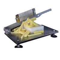 Couteau à vague portatif professionnel pour la cuisine petit outil coupe-légumes trancheuse à croustilles avec fonction de coupe des rides