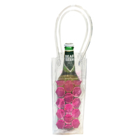 Manchon isolant portable en PVC personnalisé pour bouteilles de champagne et de vin, garde les boissons fraîches pour seaux à glace et bacs à boissons