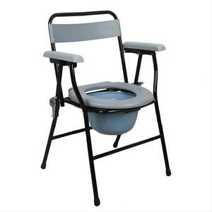 Chaise de toilette légère et durable avec siège en PU réglable en hauteur et cadre en aluminium <span class=keywords><strong>pour</strong></span> les personnes âgées, les femmes enceintes, la <span class=keywords><strong>douche</strong></span> - Product Image 3