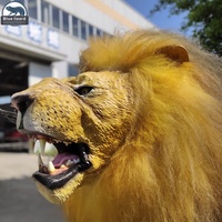 Modèle d'animal réaliste grandeur nature, animatronique, simulation d'animal télécommandé, lion à vendre