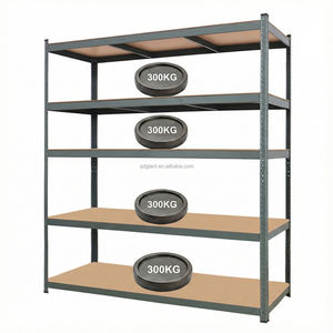 <span class=keywords><strong>Étagère</strong></span>s de stockage en acier robuste réglables à 5 niveaux, sans boulons, capacité de <span class=keywords><strong>charge</strong></span> de 300 kg, 180*160*<span class=keywords><strong>60</strong></span> <span class=keywords><strong>cm</strong></span>, protection contre la corrosion pour entrepôt - Product Image 1