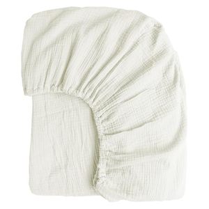 Sábana Ajustable de Algodón Muselina 100% para Cama Queen, con Bolsillo Profundo Elástico de 16 Pulgadas, 1 Unidad, Suave, Transpirable, Absorbente, Protector de Colchón Antiarrugas - Product Image 4