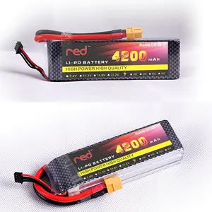 4000mAh 4200mAh 3S 4S 5S 14.8V akıllı LiPo pil 35C RC Truggy araba modeli için - Product Image 1