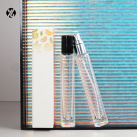 Flacon cosmétique vide rechargeable de 10 ml, flacon pulvérisateur à fine brume, flacon de parfum de luxe, flacon pulvérisateur en verre en gros