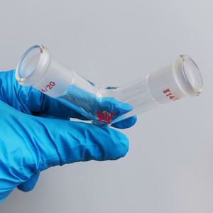 CS Labglass透明高温抵抗実験用ガラス製品ホウケイ酸ガラスY字型<span class=keywords><strong>3</strong></span>ウェイ蒸留OEM - Product Image 4