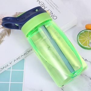 <b>Cute</b> Kids Tritan Straw Cup with Duckbill Silicone Spout 16oz Leakproof Portable Handheld Water <b>Mug</b> for Preschool Daily Drinking - Product Image 4