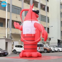 Carnaval Festival Parade Publicité Gonflable Crevettes/Homard/Écrevisse Grand Océan Animal Modèle pour Restaurant En Plein Air