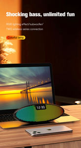 Hộp âm thanh loa rung loa siêu trầm USB chơi game <span class=keywords><strong>PC</strong></span> Loa máy tính xách tay với LED RGB ánh sáng - Product Image 2